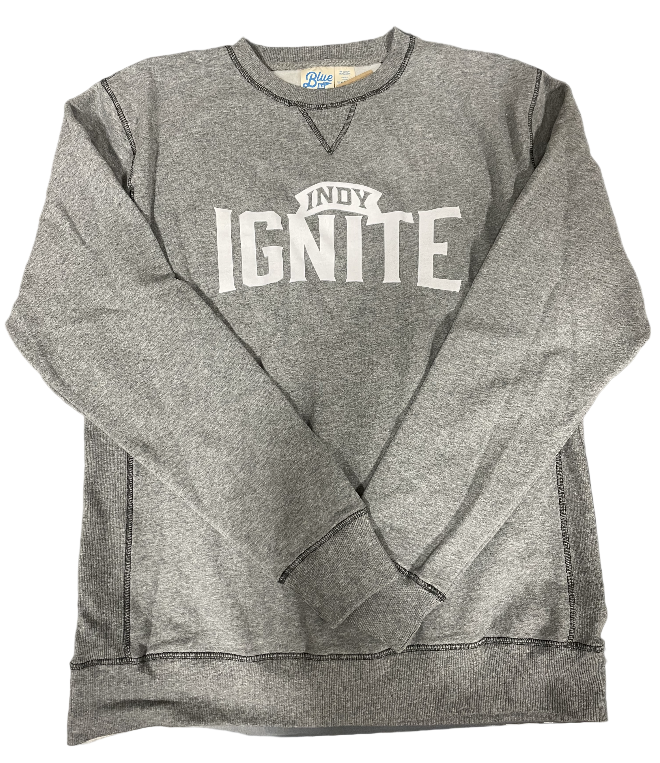 Sanded Fleece Gunmetal Crew