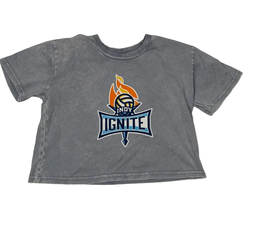 Women's Short Sweet Denim Cropped Tee