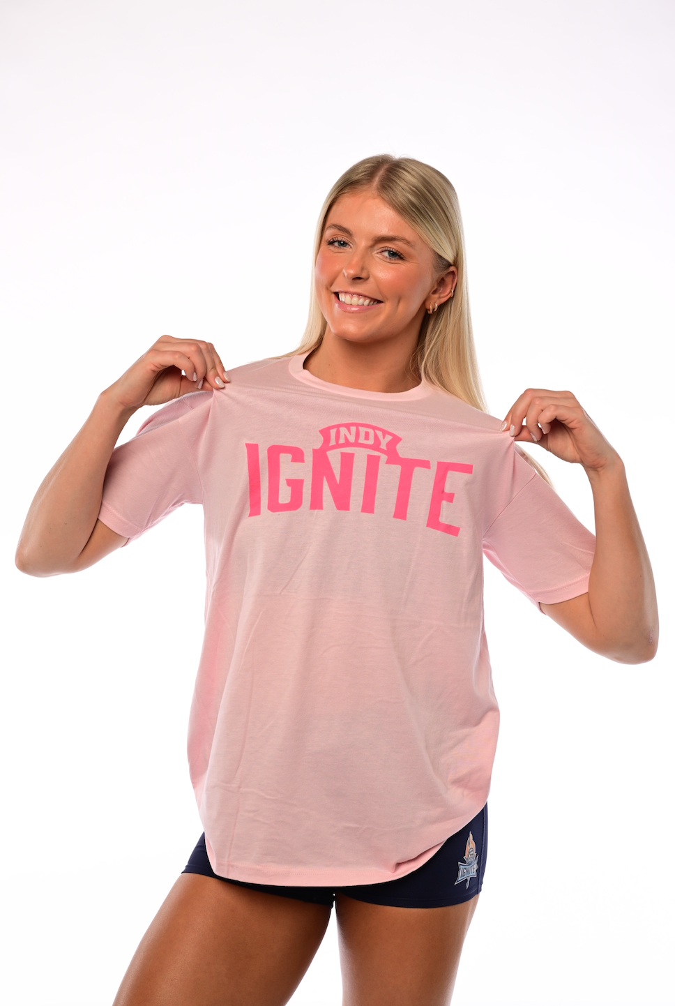 Adult Pink Wordmark Tee