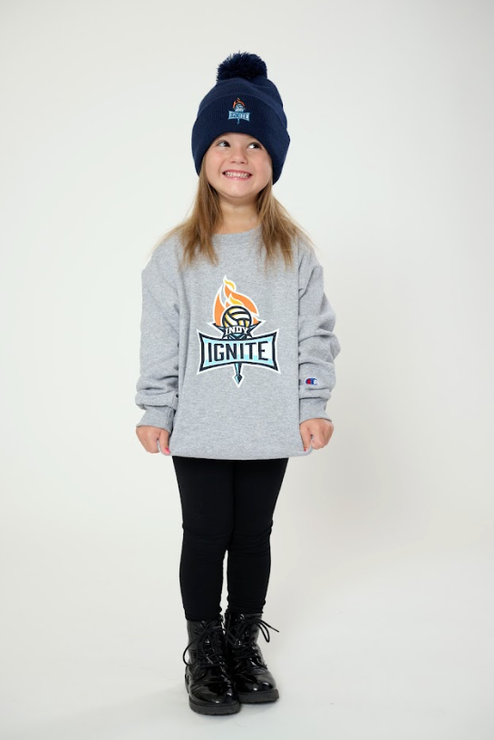 Navy Pom Beanie