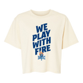 Indy Ignite Womens We Play With Fire Cropped T-Shirt