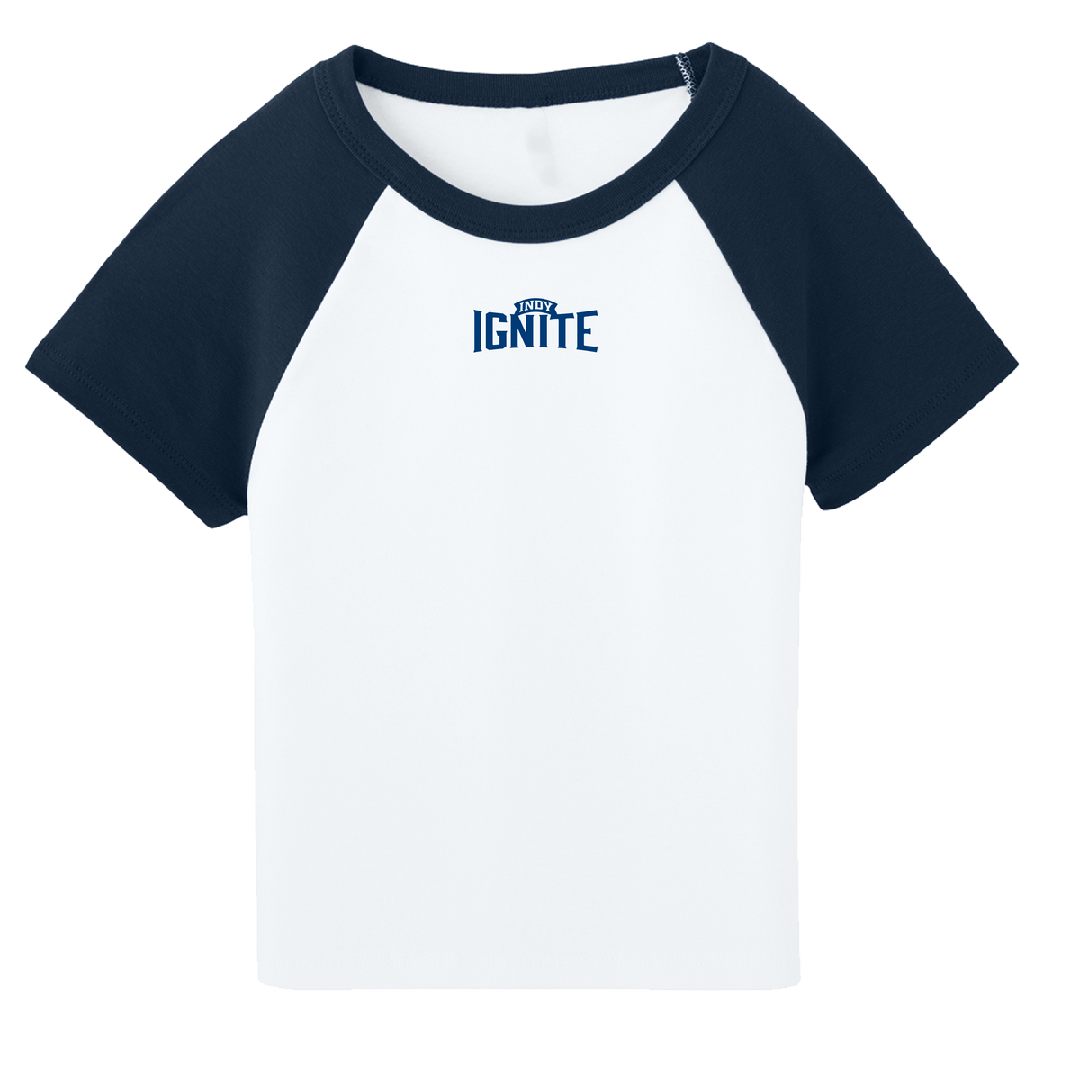 Indy Ignite Womens Wordmark Raglan Baby T-Shirt