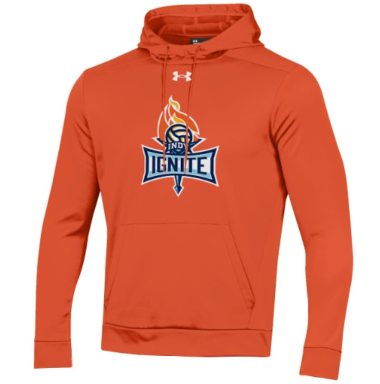 Orange Fleece Hood