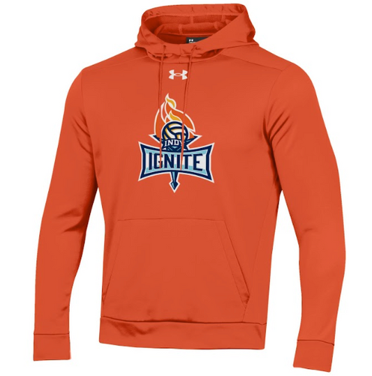 Orange Fleece Hood