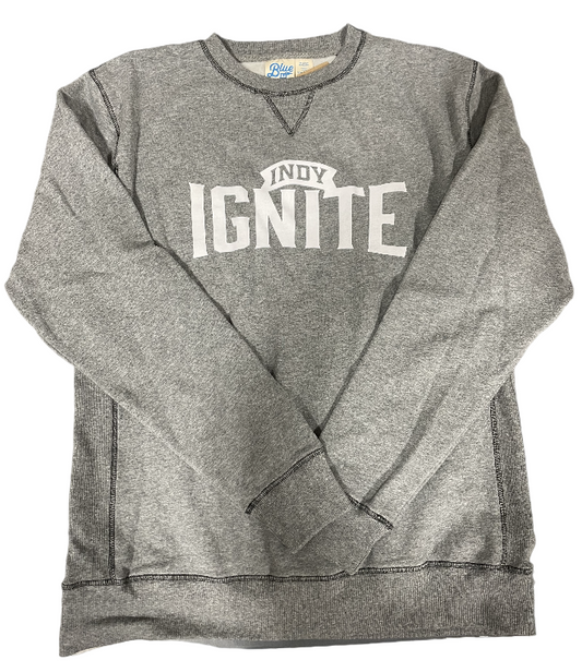 Sanded Fleece Gunmetal Crew