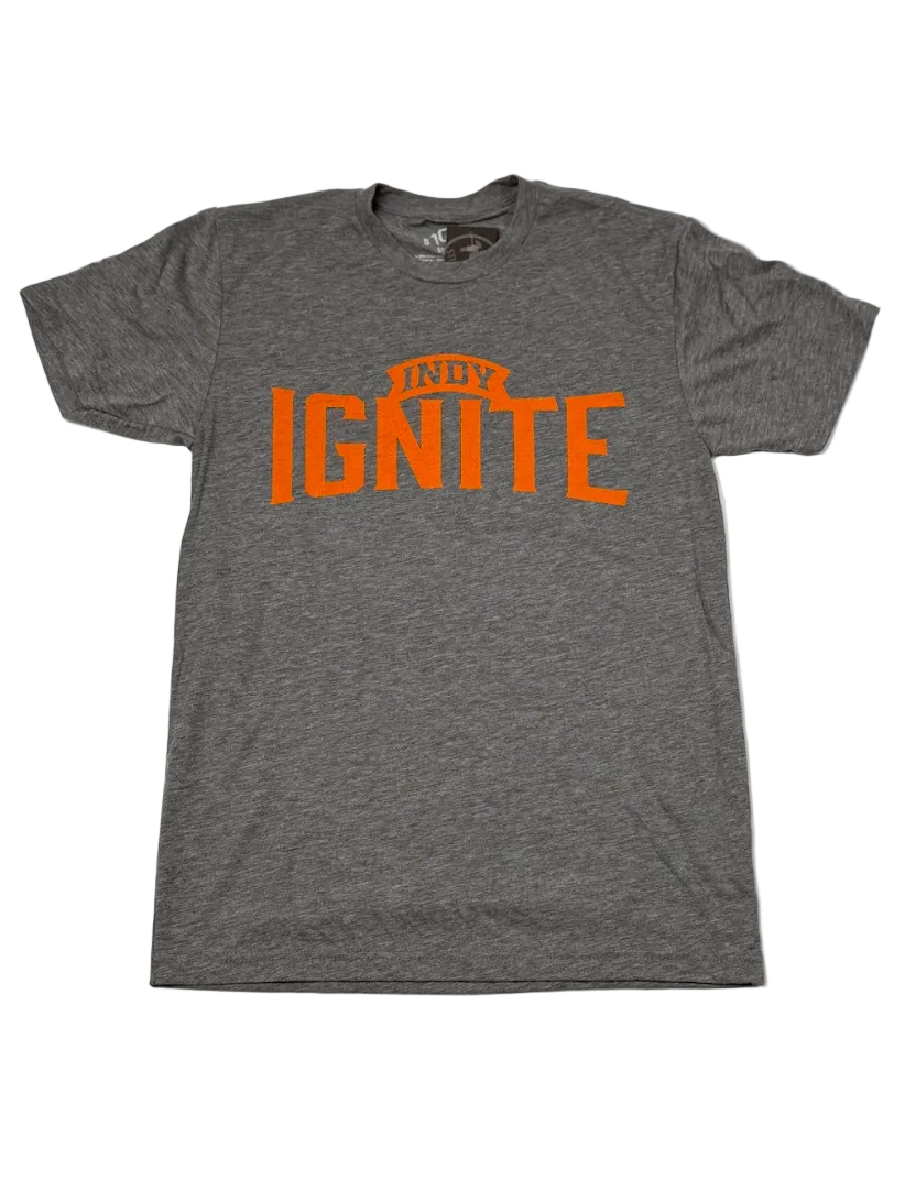Gray Vintage Logo Tee