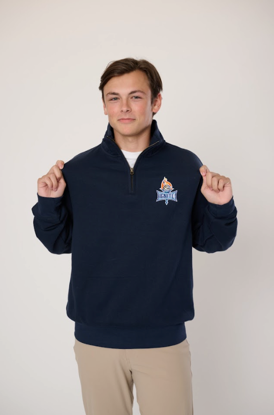 Navy Big Detroit 1/4 Zip
