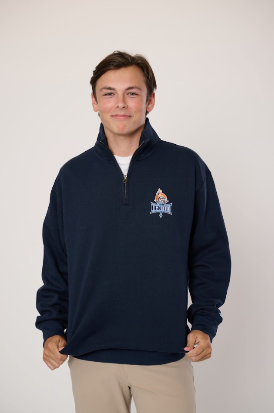 Navy Big Detroit 1/4 Zip