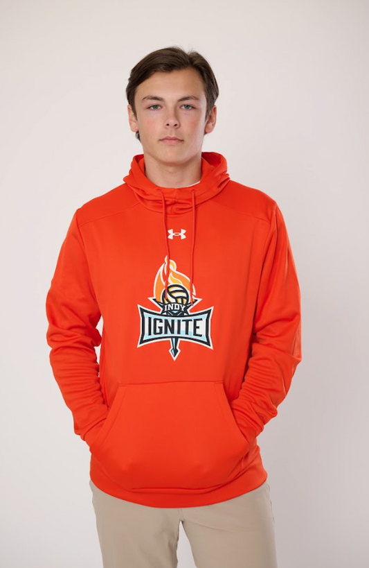Orange Fleece Hood