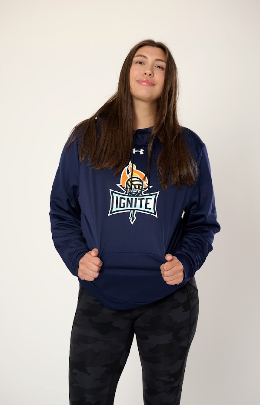 Navy Fleece Hood