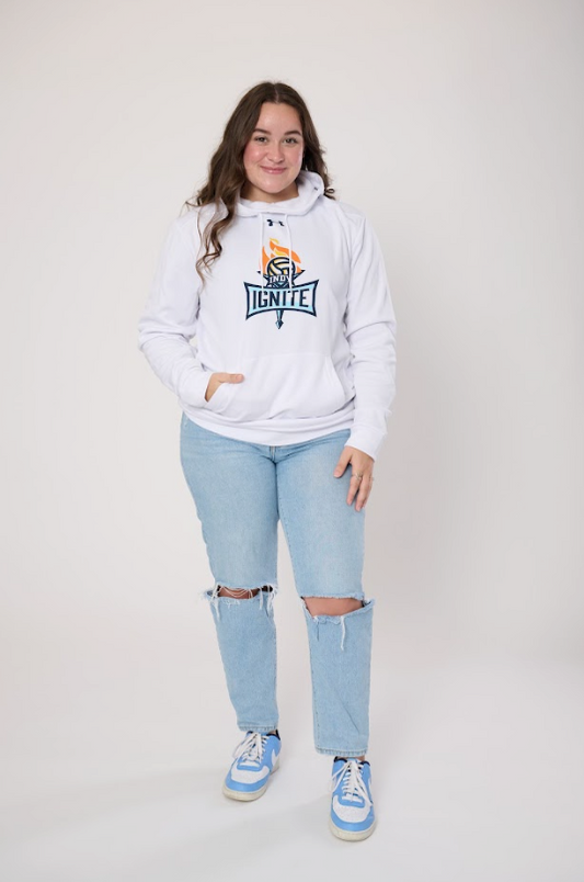 White Fleece Hood