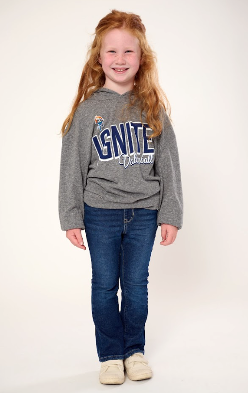 Youth Hooded Heather Longsleeve