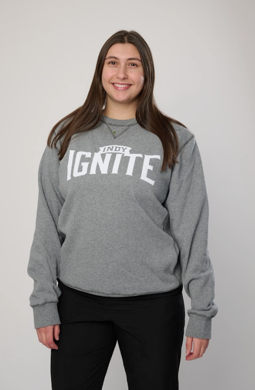 Sanded Fleece Gunmetal Crew