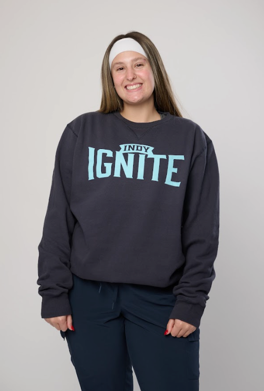 Navy Sanded Fleece Crew