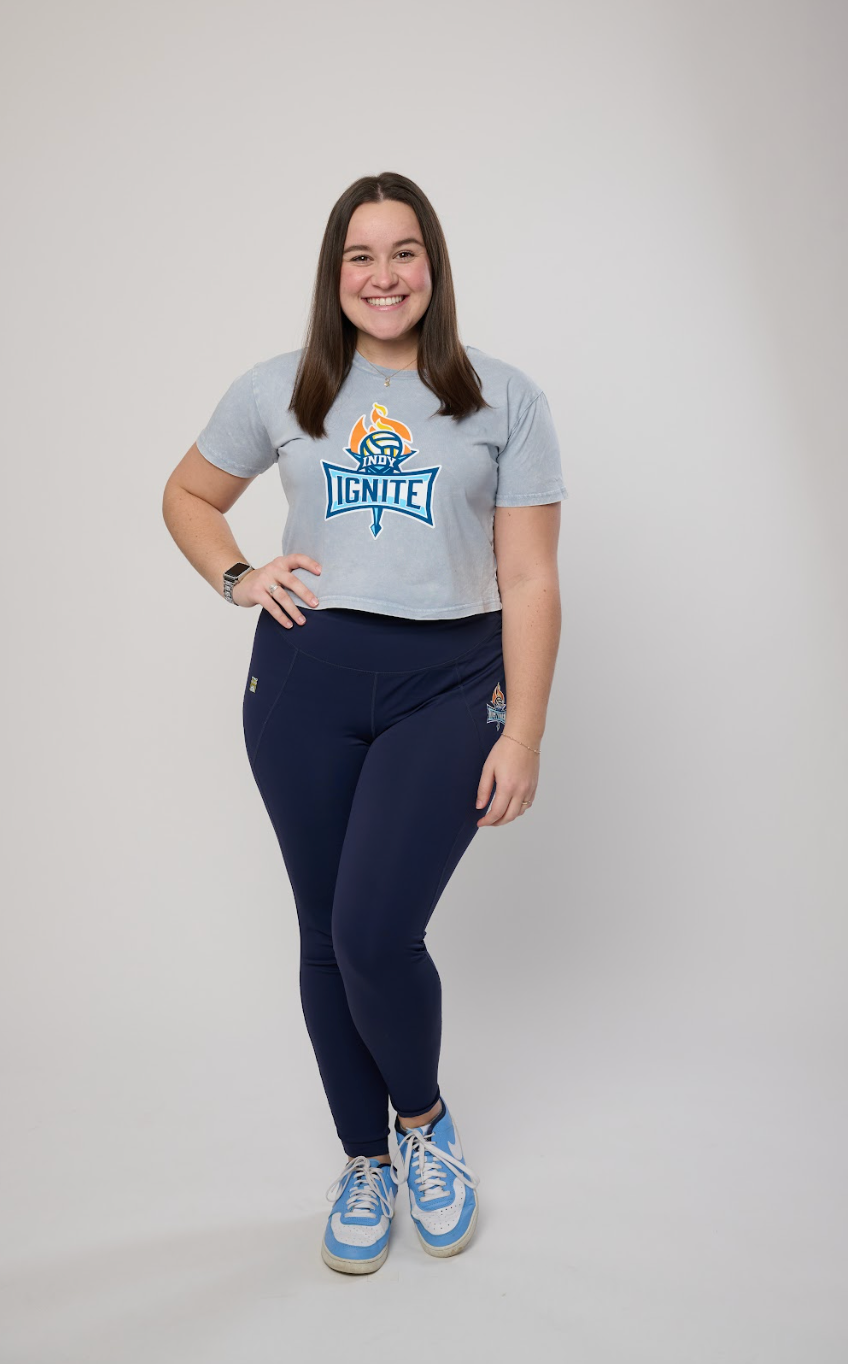 Women's Short Sweet Denim Cropped Tee