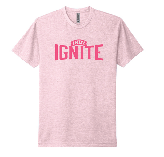 Youth Pink Wordmark Tee